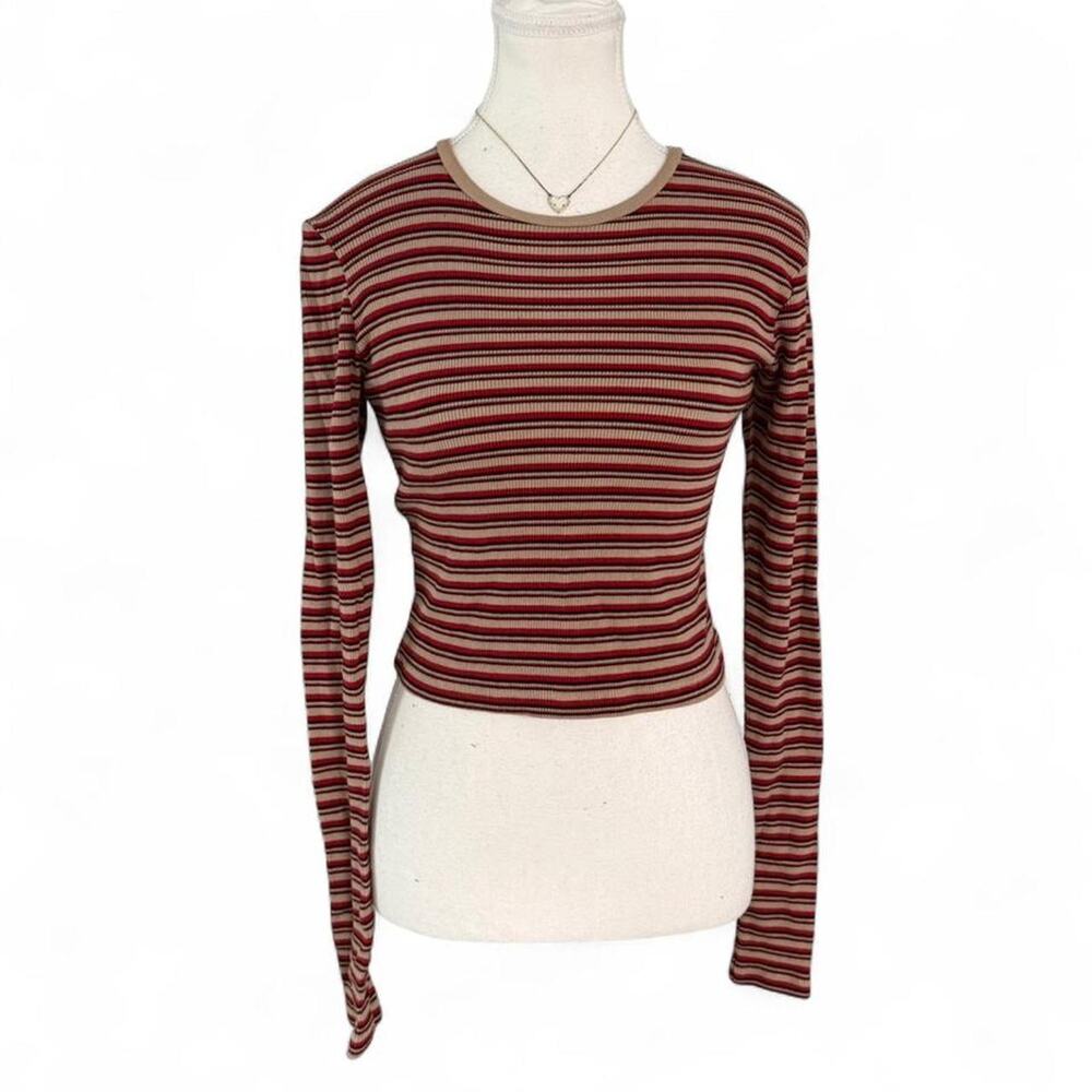 Brandy Melville Striped Long Sleeve 100% Cotton One Size